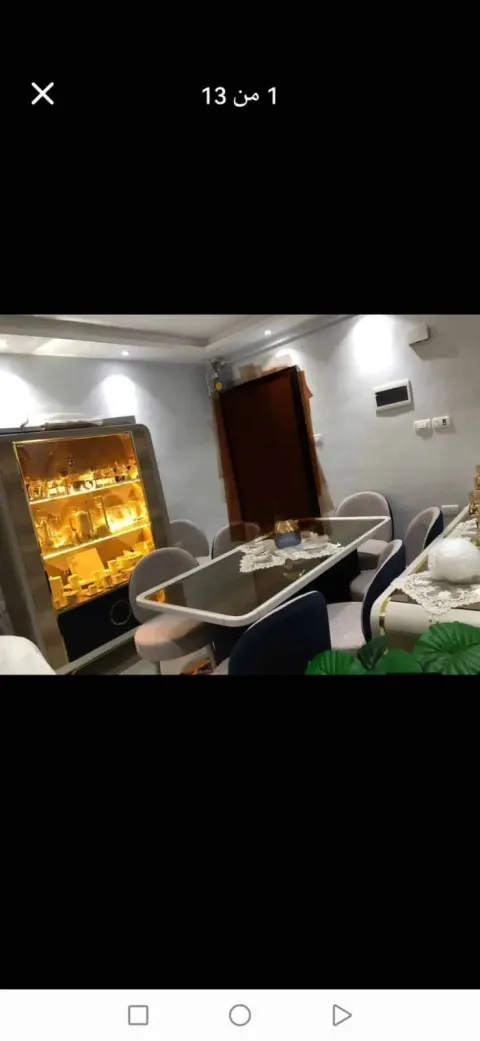 شقة للايجار فاضي متوضبة سوبر لوكس برج جديد حديث