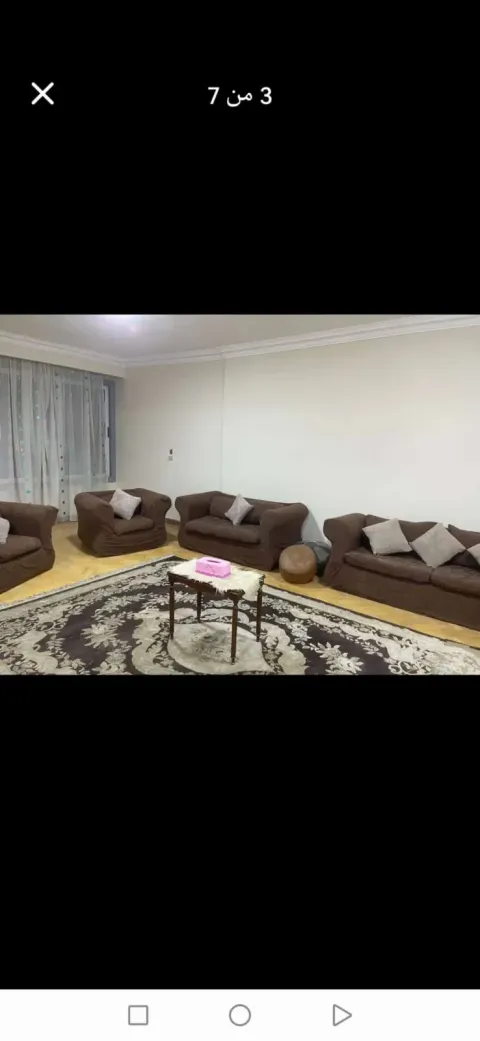 شقه مفروش فيو نيل مباشر حدايق حلوان كورنيش