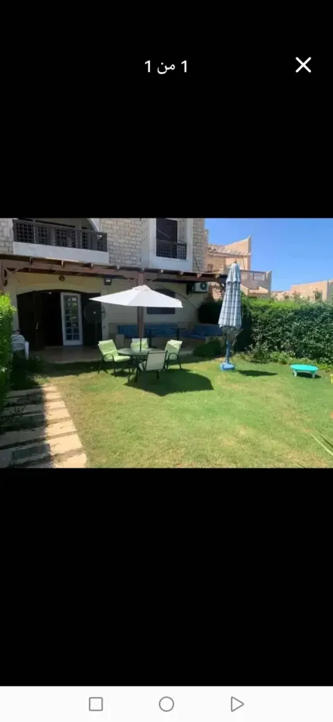 شاليه للبيع مارينا5 ارضي بحديقه خاصه فيو مفتوح