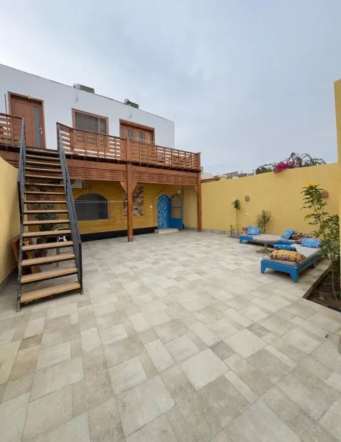 فيلا زرقاء"House With Garden في المنارة بالقرب من مطعم TOTAدهب