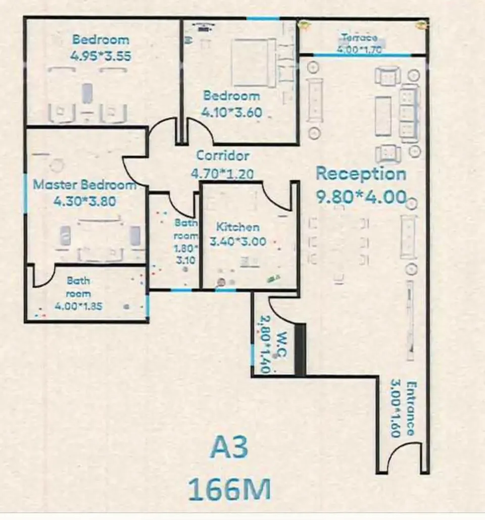 Apartment For Rent in Smouha