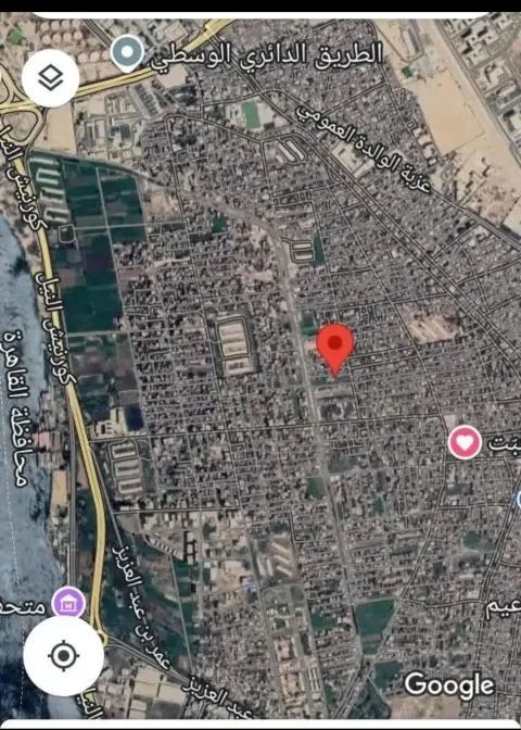 للبيع بحلوان نص قيراط واجهة 7 متر