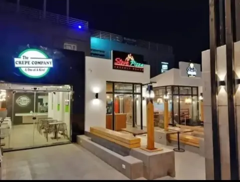 محل تجاري دور أرضي بواجهة مباشرة على الشارع تشطيب