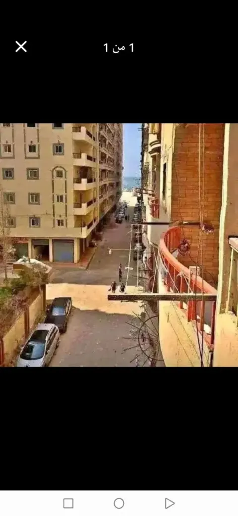 شقةلقطةللبيع رابع نمرة بحر بعيدة عن الازلالات 80م