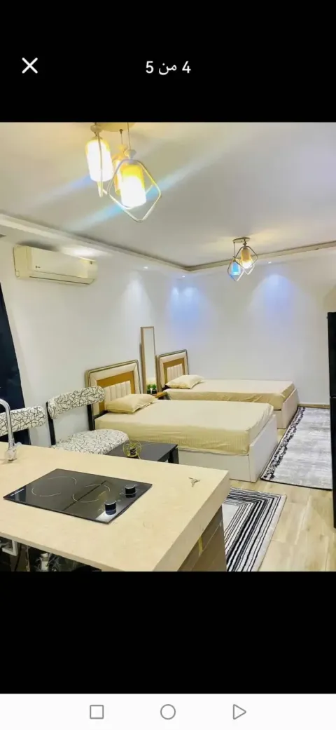 استوديو مفروش للايجاراول سكن فندقيVipميدان الساعه/ اول عباس العقاد