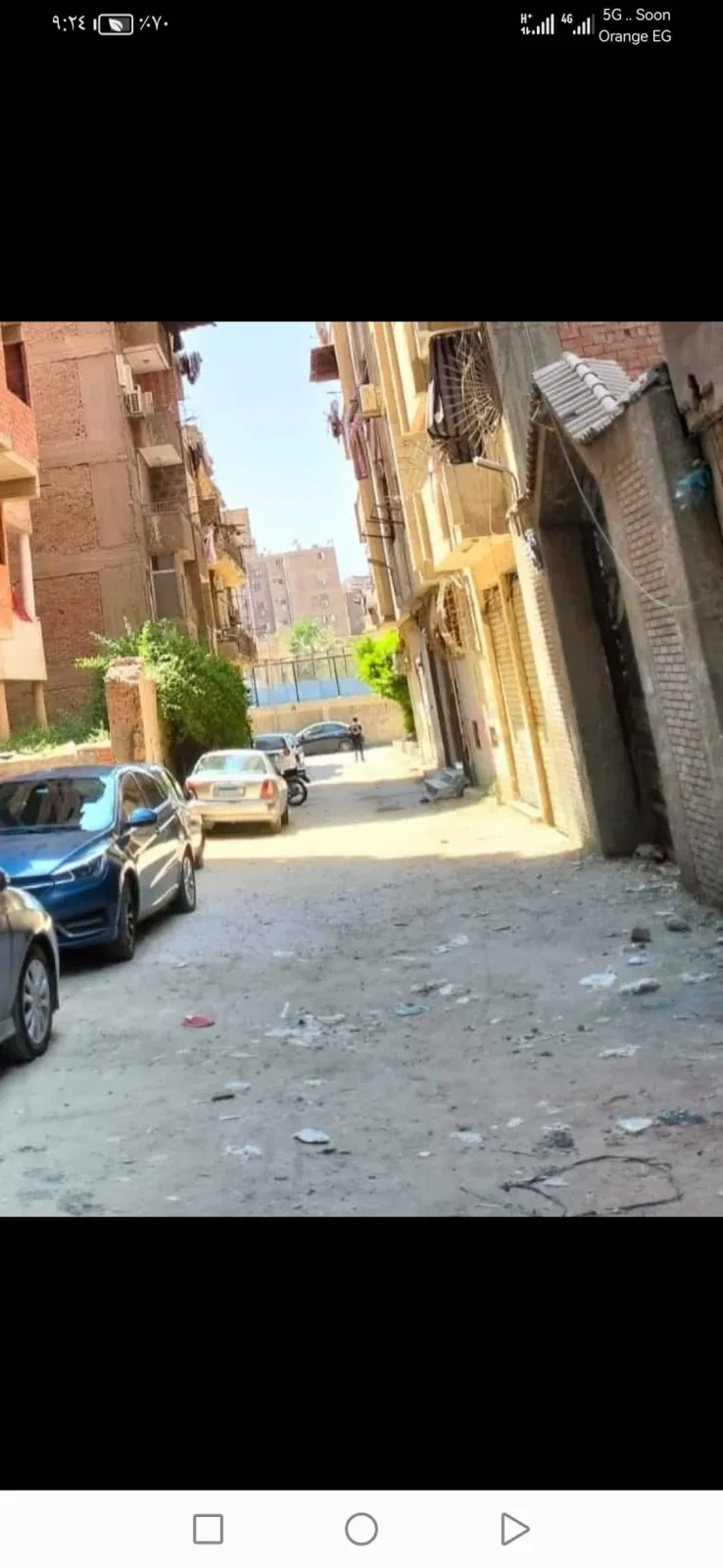 للبيع فالزيتون الشرقيةبجوار سور المترو وقريبةمن كنيسه العذراء