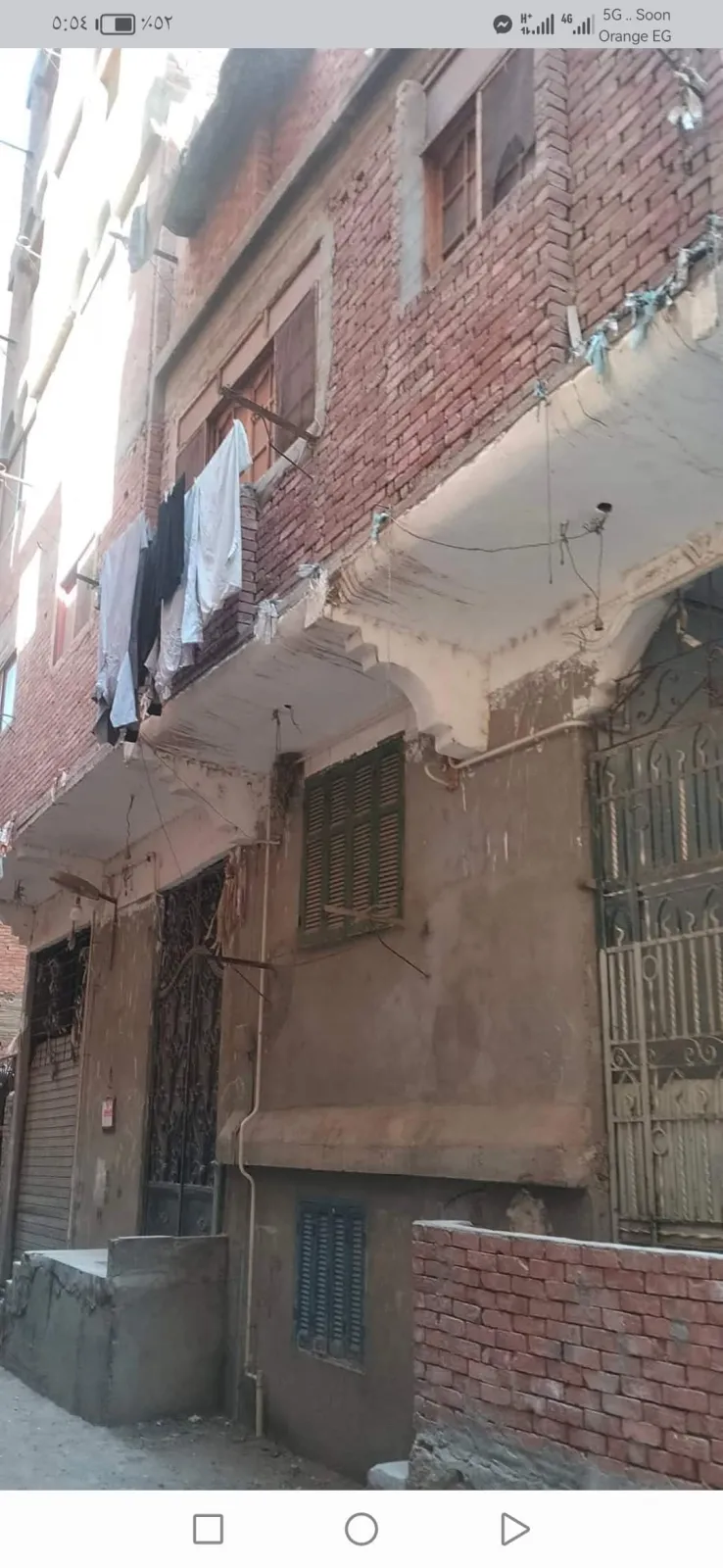 مساحته 105 صافي منزل 85 م قواعد وعمدان به تشطيب