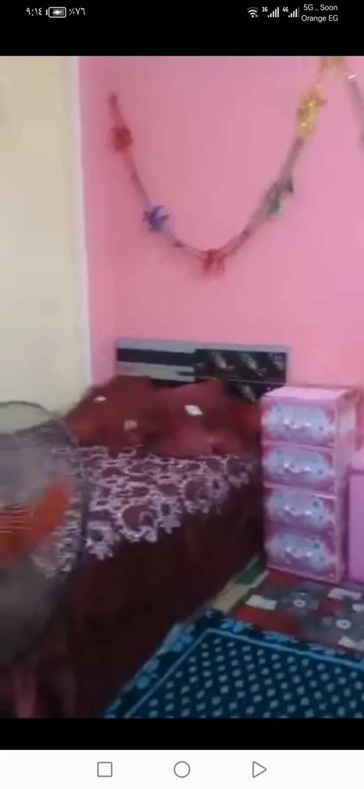 شقةايجار عالبلاط من غير فرش غرفتين وصالةمطبخ حمام الدور التانى