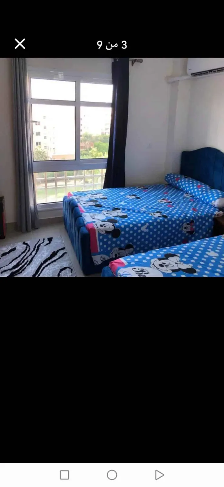 شقه للايجار مفروش في B7 مساحه 96 م الدور الخامس