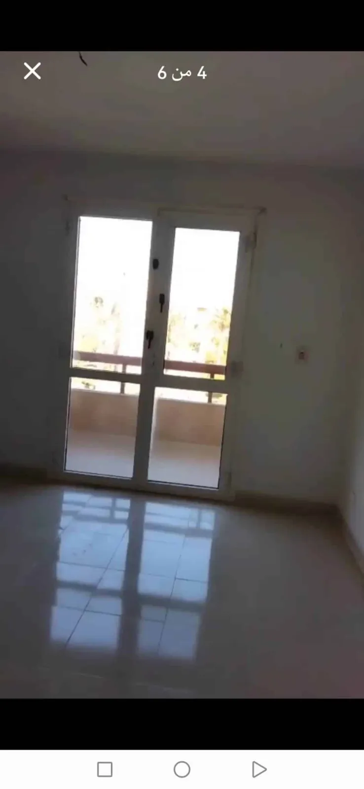 شقه للايجار الفاضي في الرحاب 1 مساحه 131 متر
