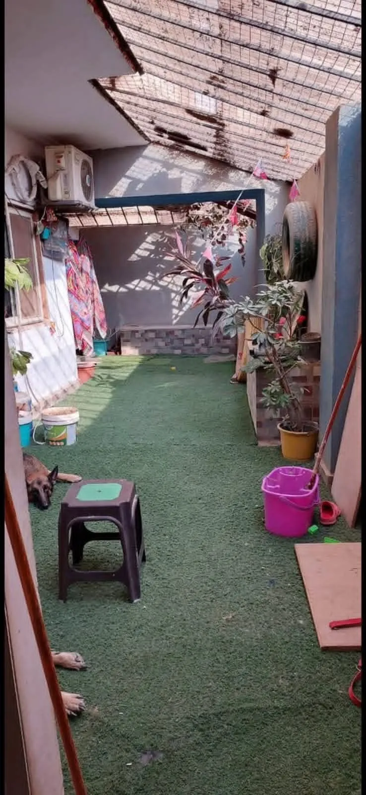 شقة135م بحديقة خلفيةتحميل قديم الشقة الوحيدة الي في الدور😊